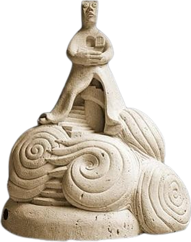 Sculpture éphémère L'Homme au Coeur Tendre